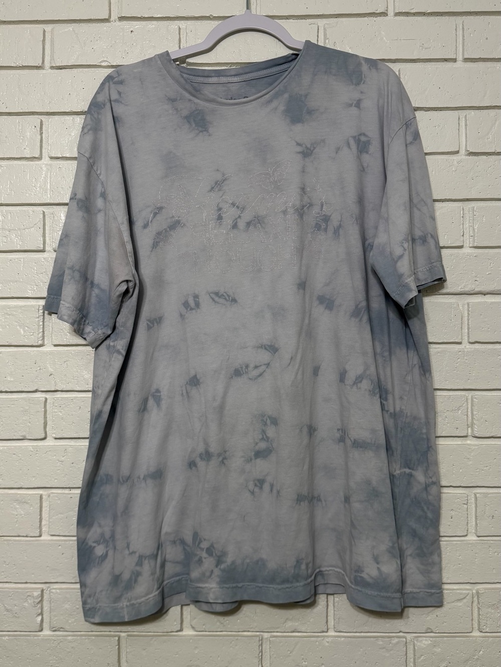 Taylor Swift Pale Blue Tie-Dye Short Sleeve Tee